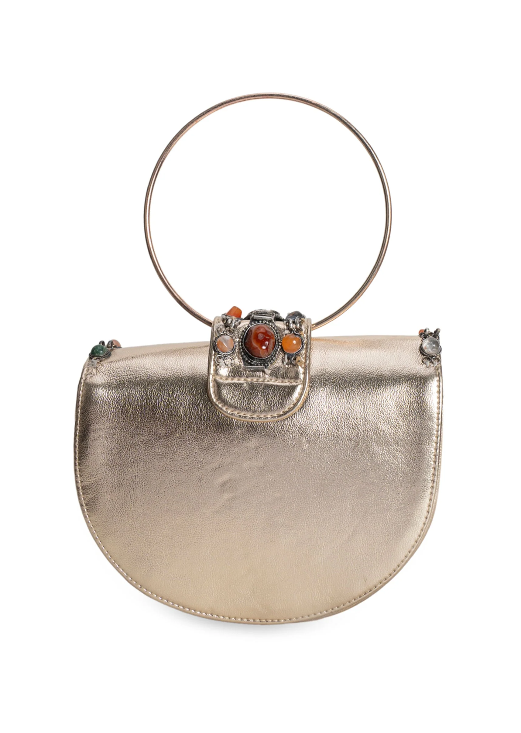 Silver Embellished Clutch