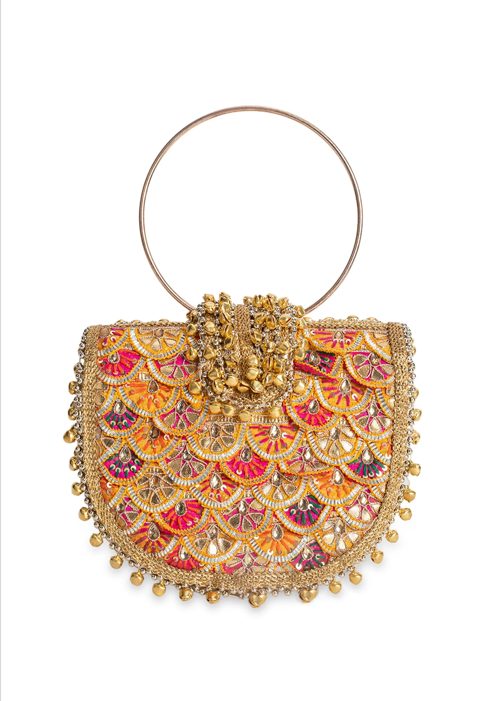 Multi Brocade Embellished Handbag
