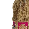Gold And Pink Lace Potli