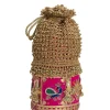 Gold And Pink Lace Potli