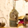 Gold And Green Lace Potli Bag