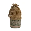 Gold And Green Lace Potli Bag