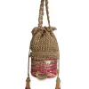 Gold And Pink Lace Potli Bag