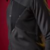 Black Patchwork Embroidered Mens Shirt