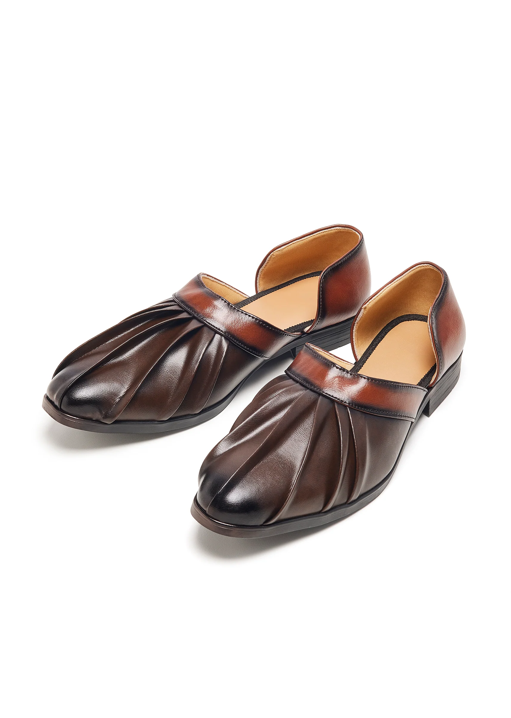 Brown Festive Loafer Faux Leather