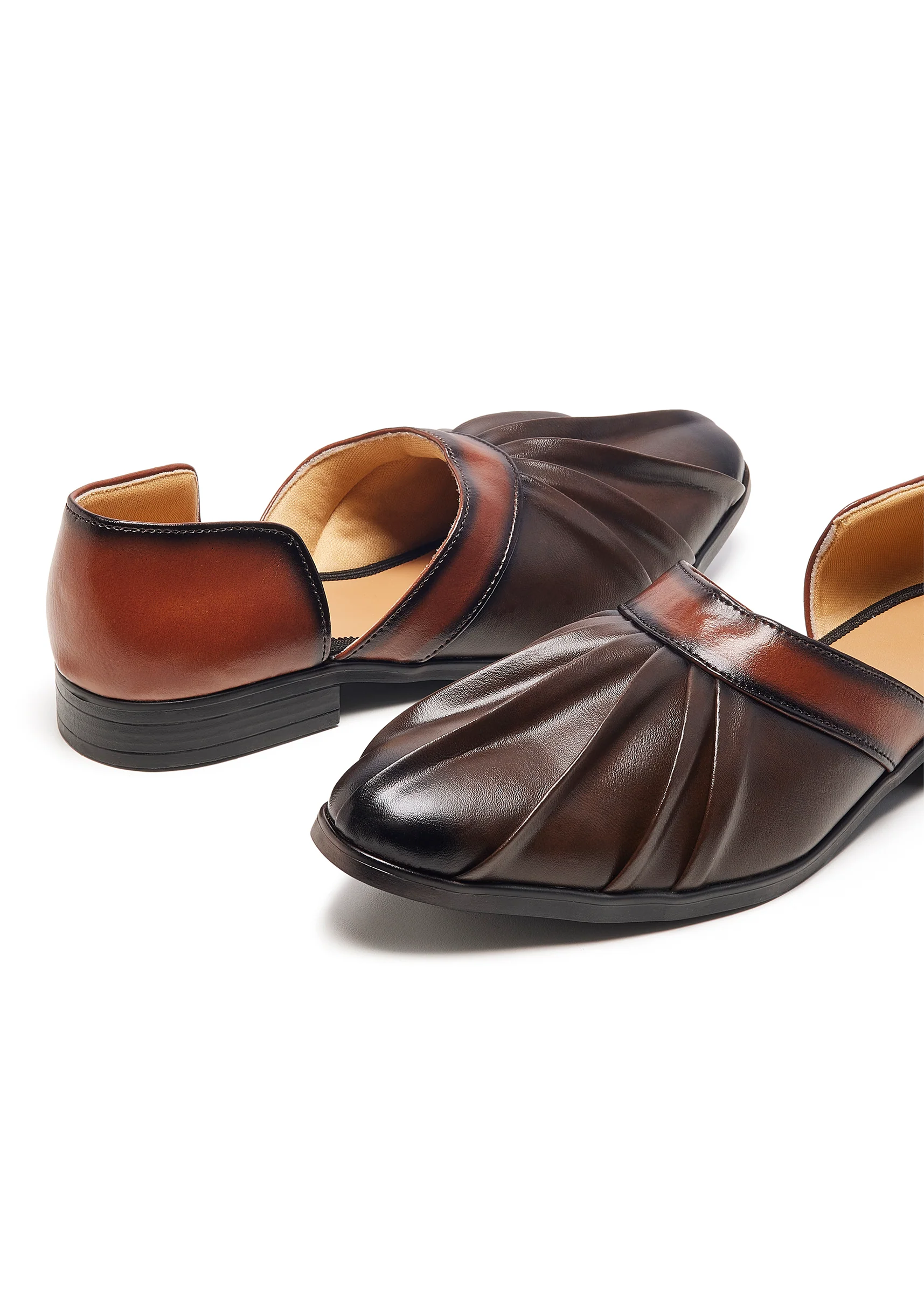 Brown Festive Loafer Faux Leather