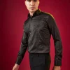 Black Thread Embellished Mens Shirt
