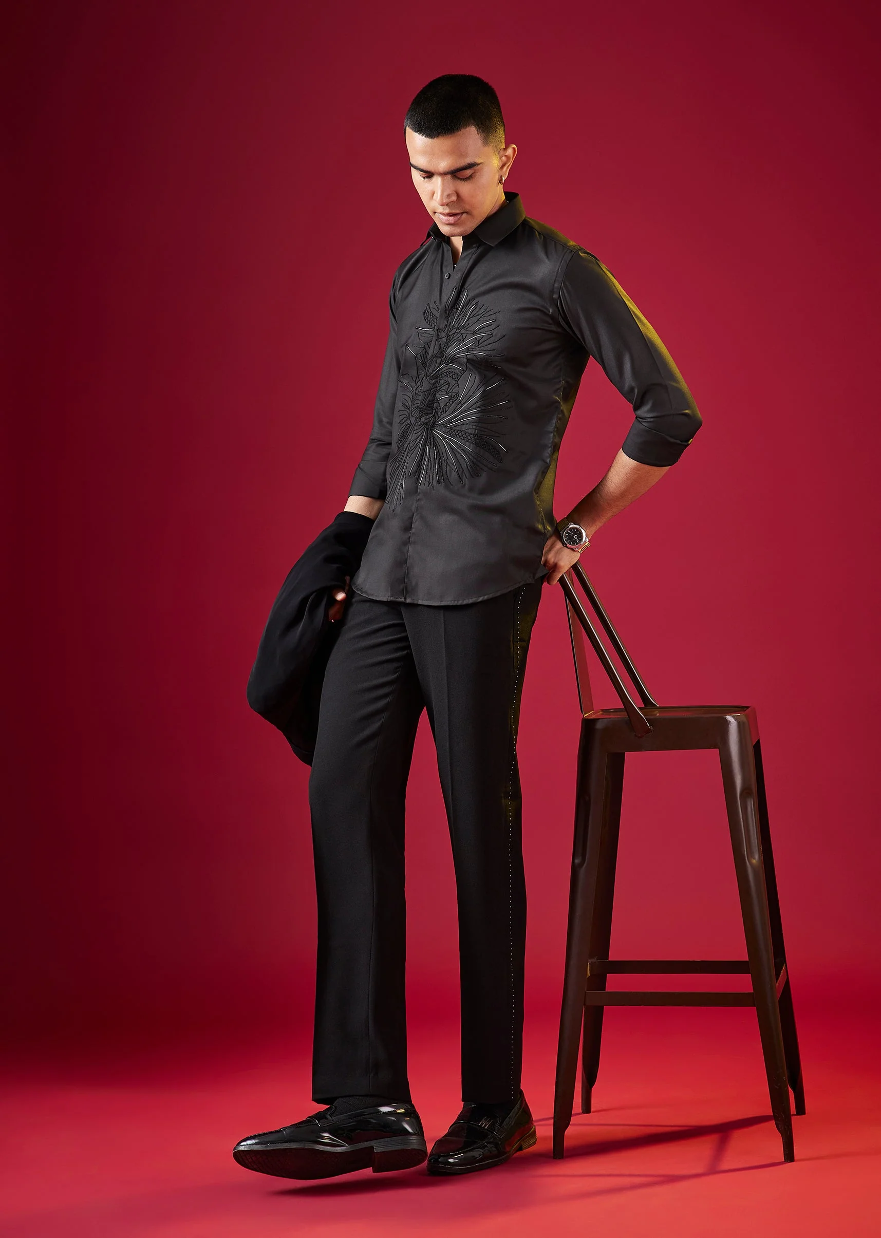 4105-black-thread-and-resham-embroidered-mens-shirt-1.webp Black Thread And Resham Embroidered Mens Shirt