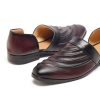 Wine Hued Festive Loafer Faux Leather