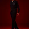 Black Embellished Festive Shirt