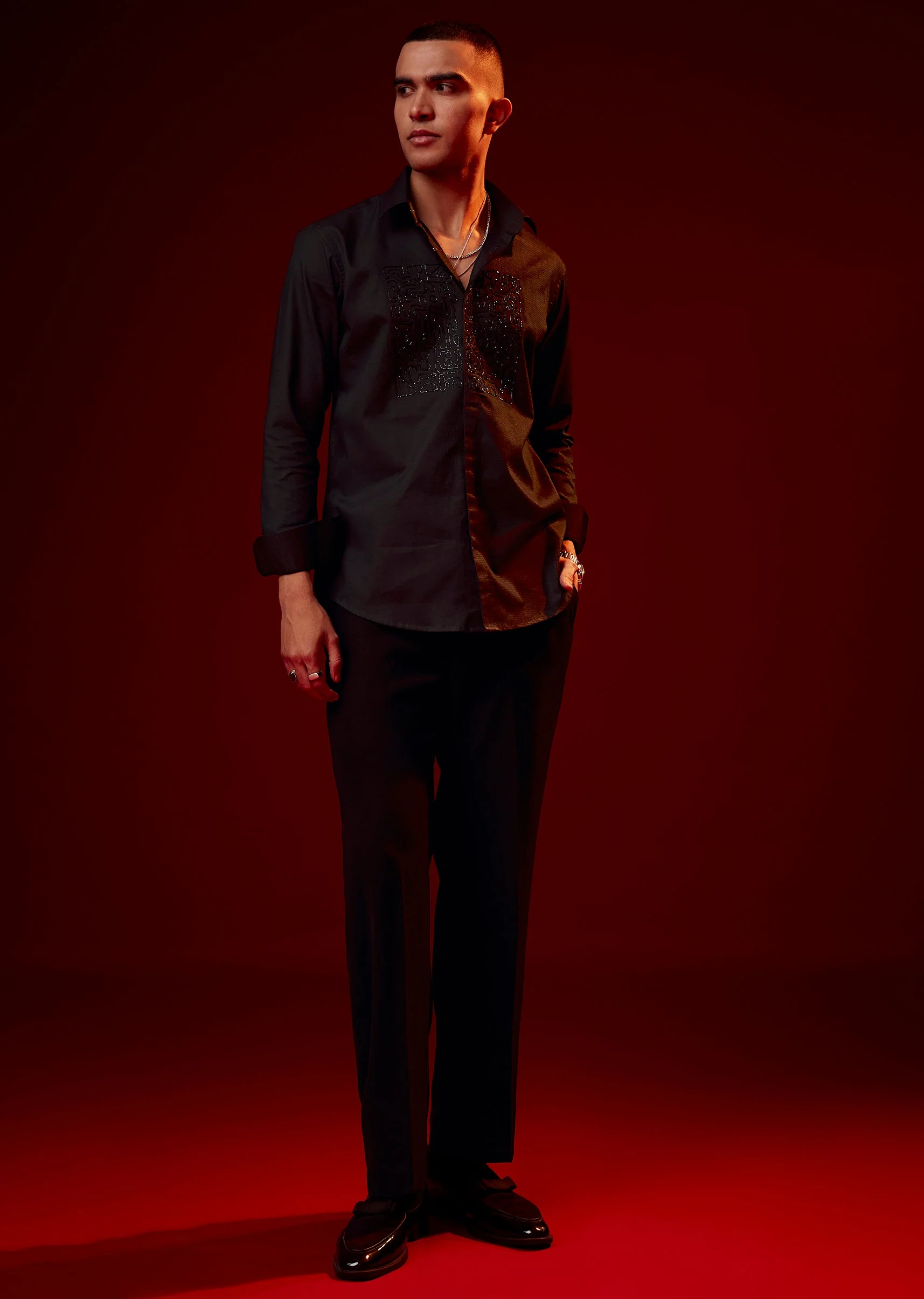 4219-black-cut-dana-embroidered-party-shirt-1.webp Black Cut Dana Embroidered Party Shirt