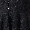 Black Organza Peplum Jacket Crop Skirt Lehenga