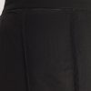 Black Crop Top With Flared Satin Palazzo