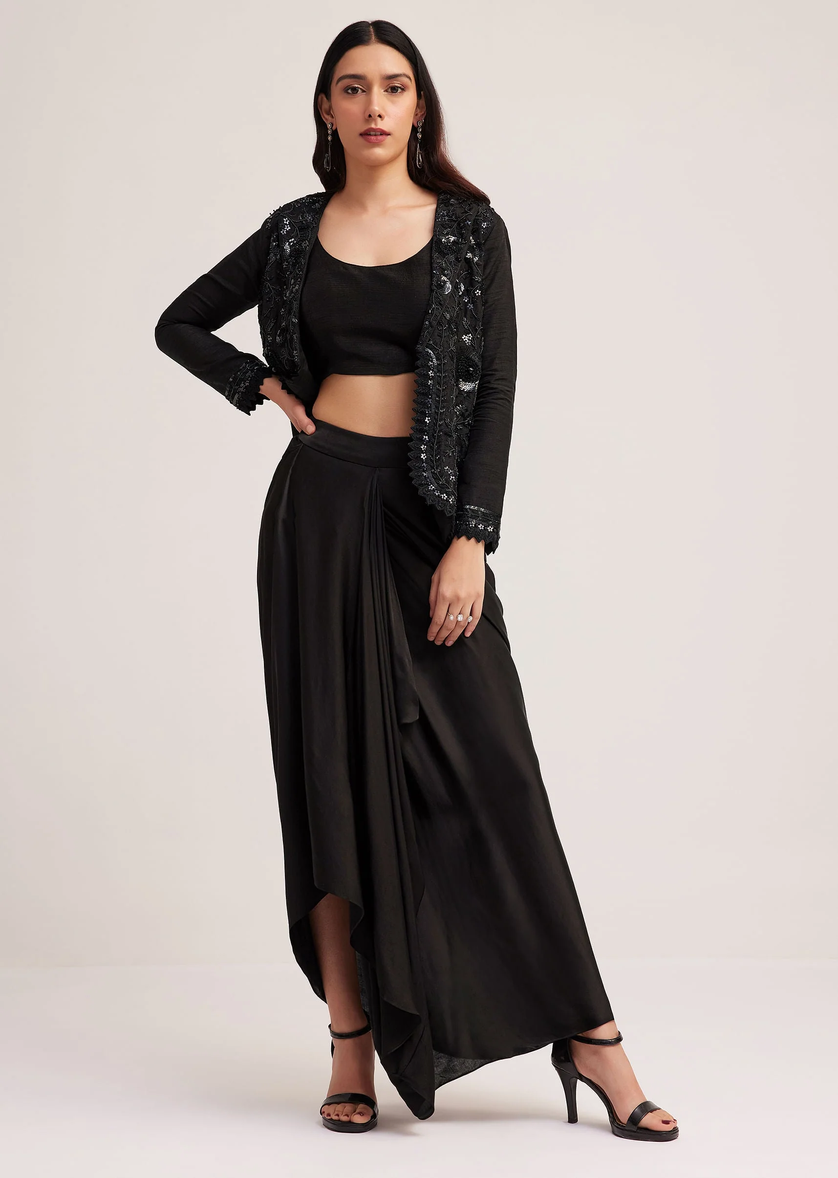 4278-black-crop-top-skirt-and-embellished-jacket-set-1.webp Black Crop Top Skirt And Embellished Jacket Set
