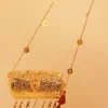Antique Gold Coin And Ghungroo Sling Bag