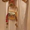 Gold Embossed Potli Handle Bag