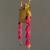 Gold Embossed Potli Handle Bag