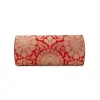 Red Brocade Textured Paisley Motif Bag
