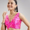 Rani Pink Tussar Silk Ikat Blouse