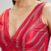 4348-red-tussar-silk-ikat-blouse-3.jpg Red Tussar Silk Ikat Blouse