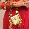 Mini Gold Motif Potli Bag