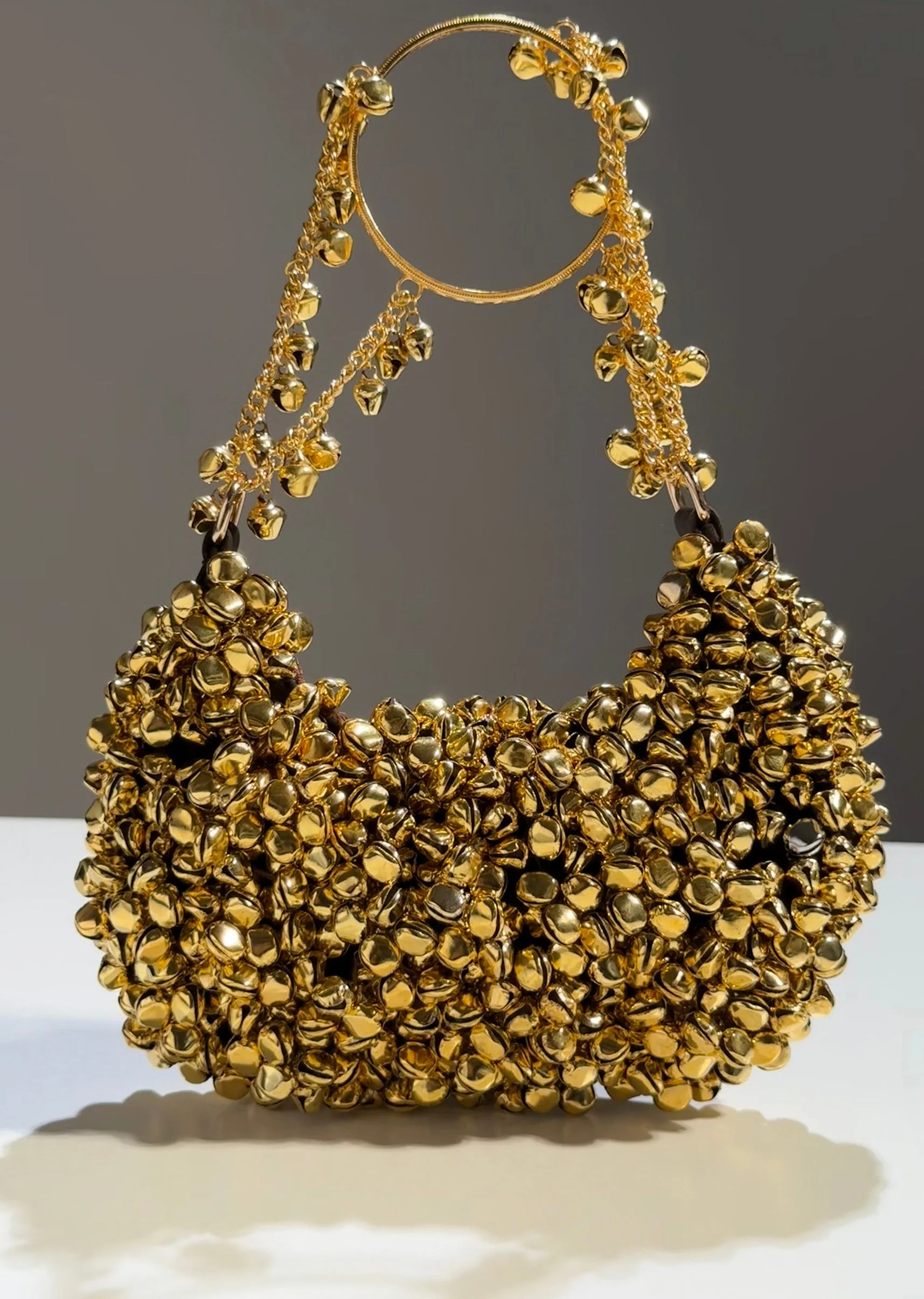 Gold Ghungroo Embellished Potli Bag