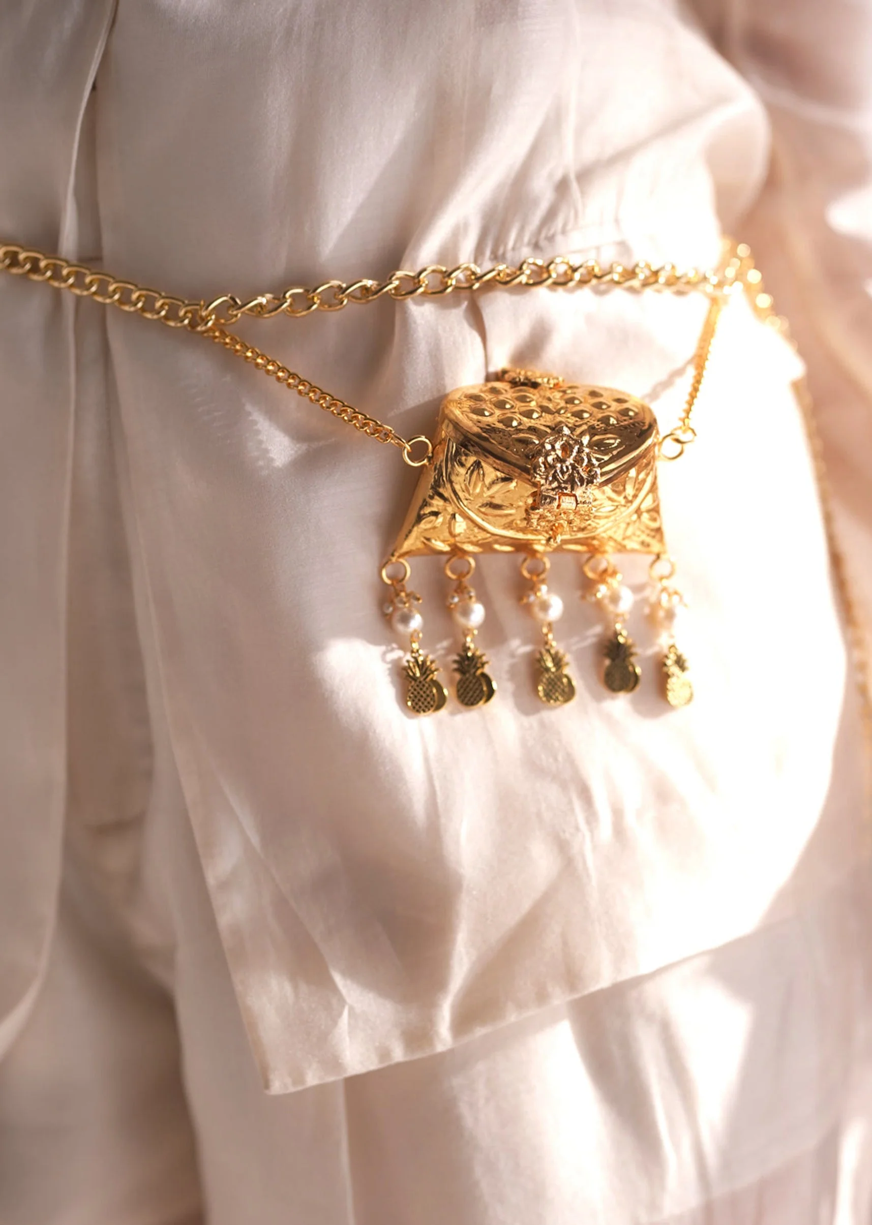 Gold Filigree Waist Chain