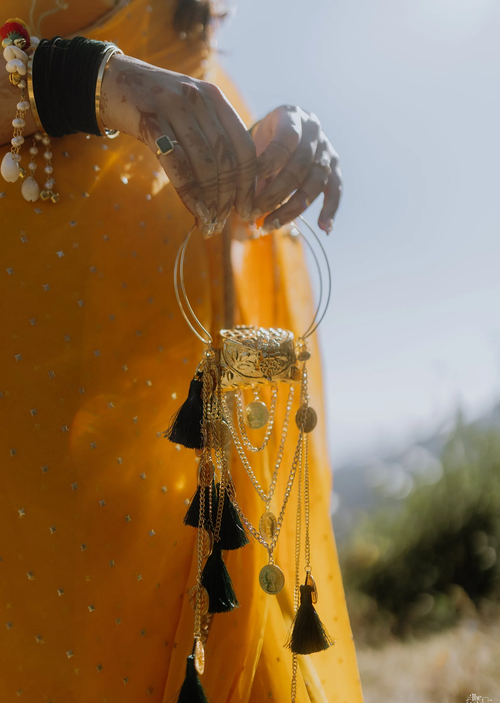 Gold Layered Coin Chain Potli Bag