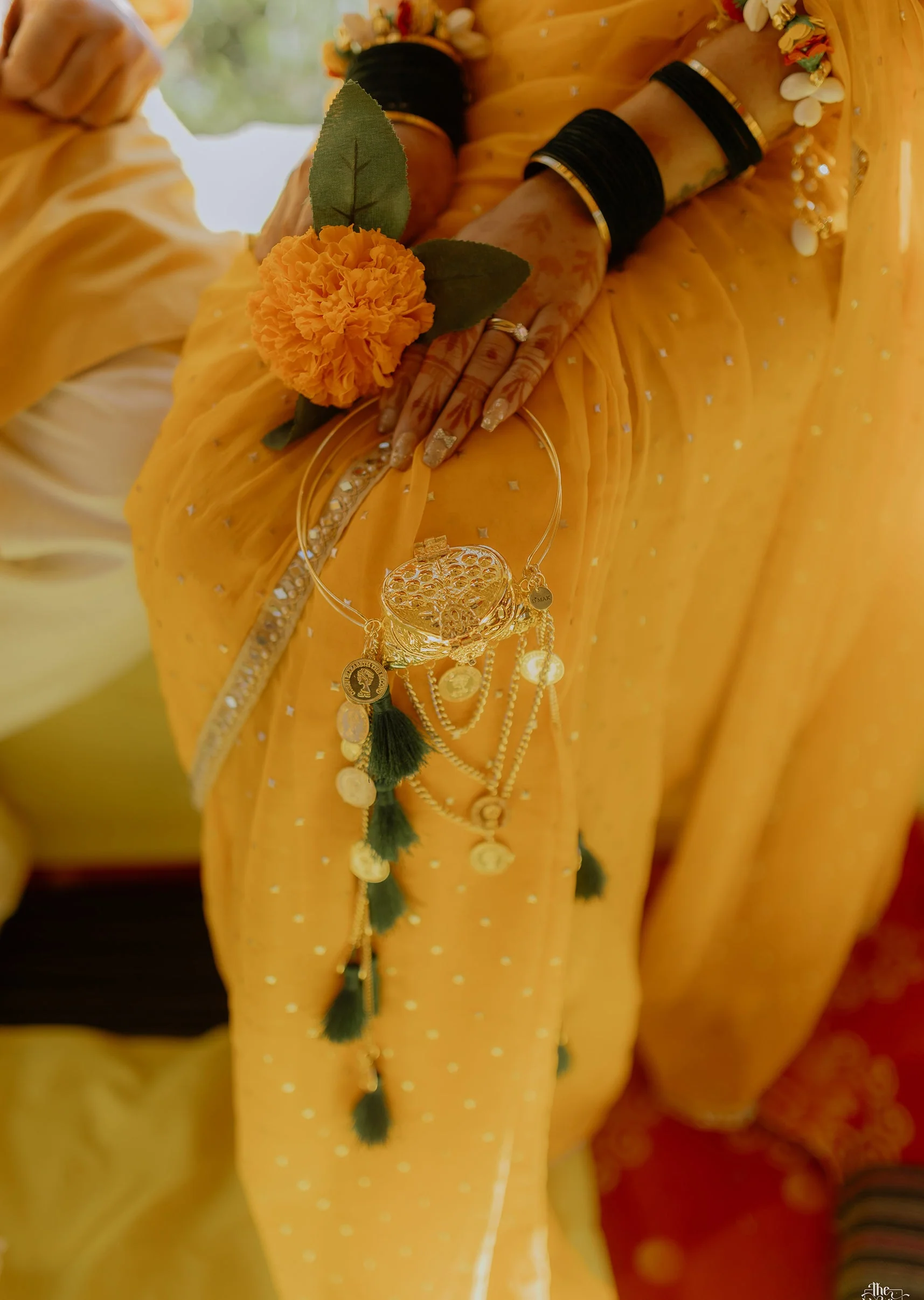 Gold Layered Coin Chain Potli Bag