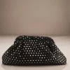 Black Mirror Stud Clutch Bag