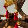 Gold Embossed Handle Potli Handbag