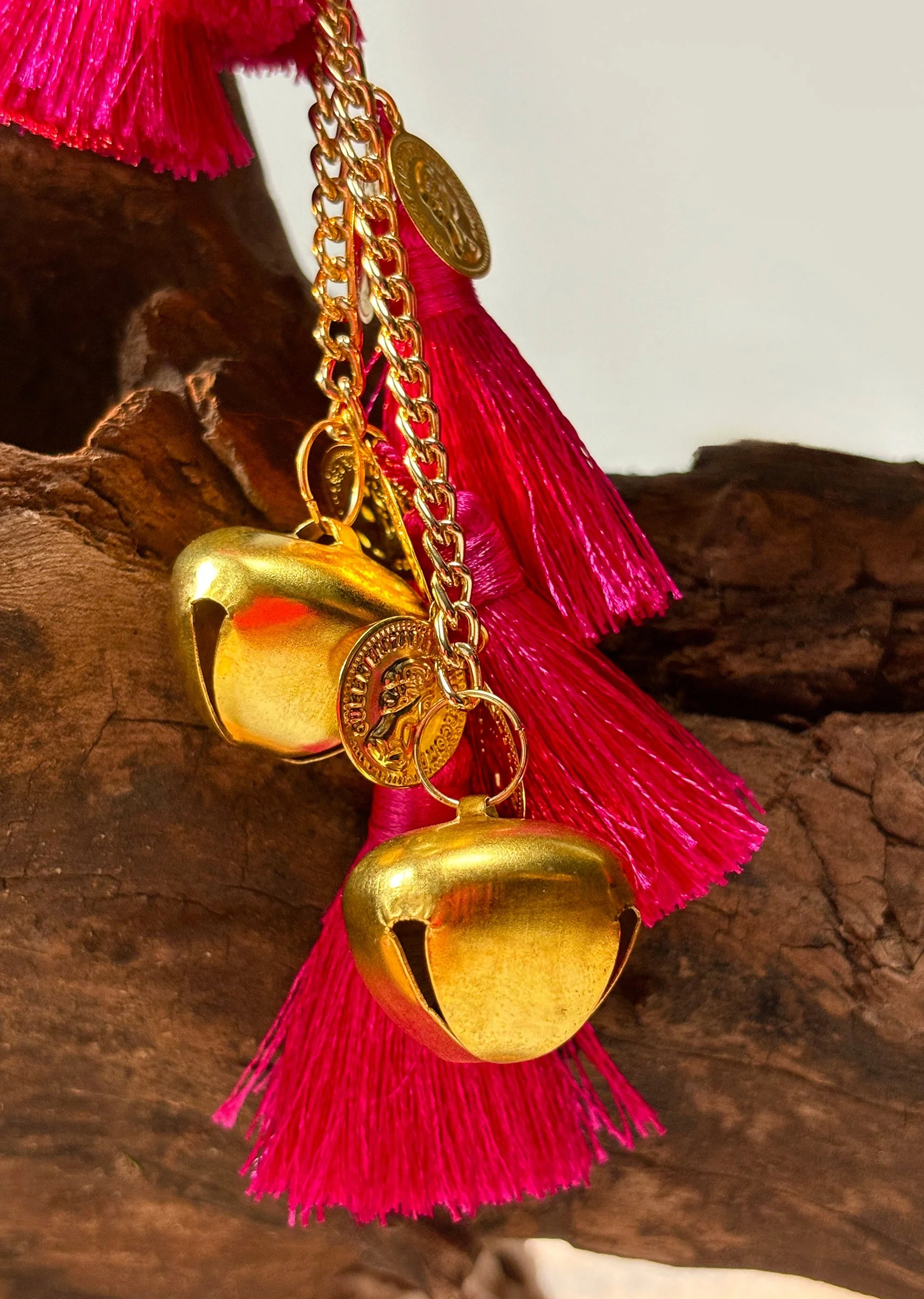 Gold Embossed Handle Potli Handbag