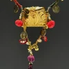 Gold Embossed Multicolour Potli Bag