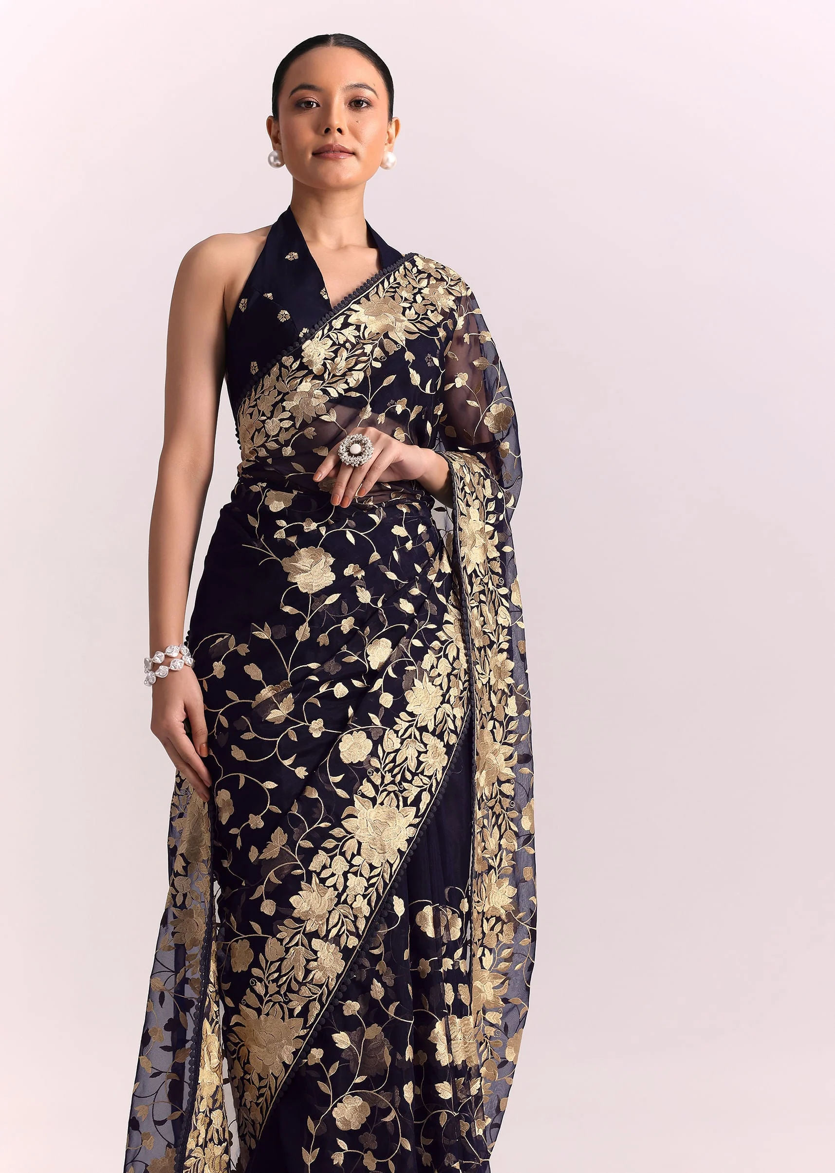 4486-unstitched-fabric-only-unstitched-fabric-only-variation-1.webp Blue Organza Parsi Gara Embroidered Saree