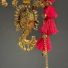 Gold Ganesha Charm Potli Bag