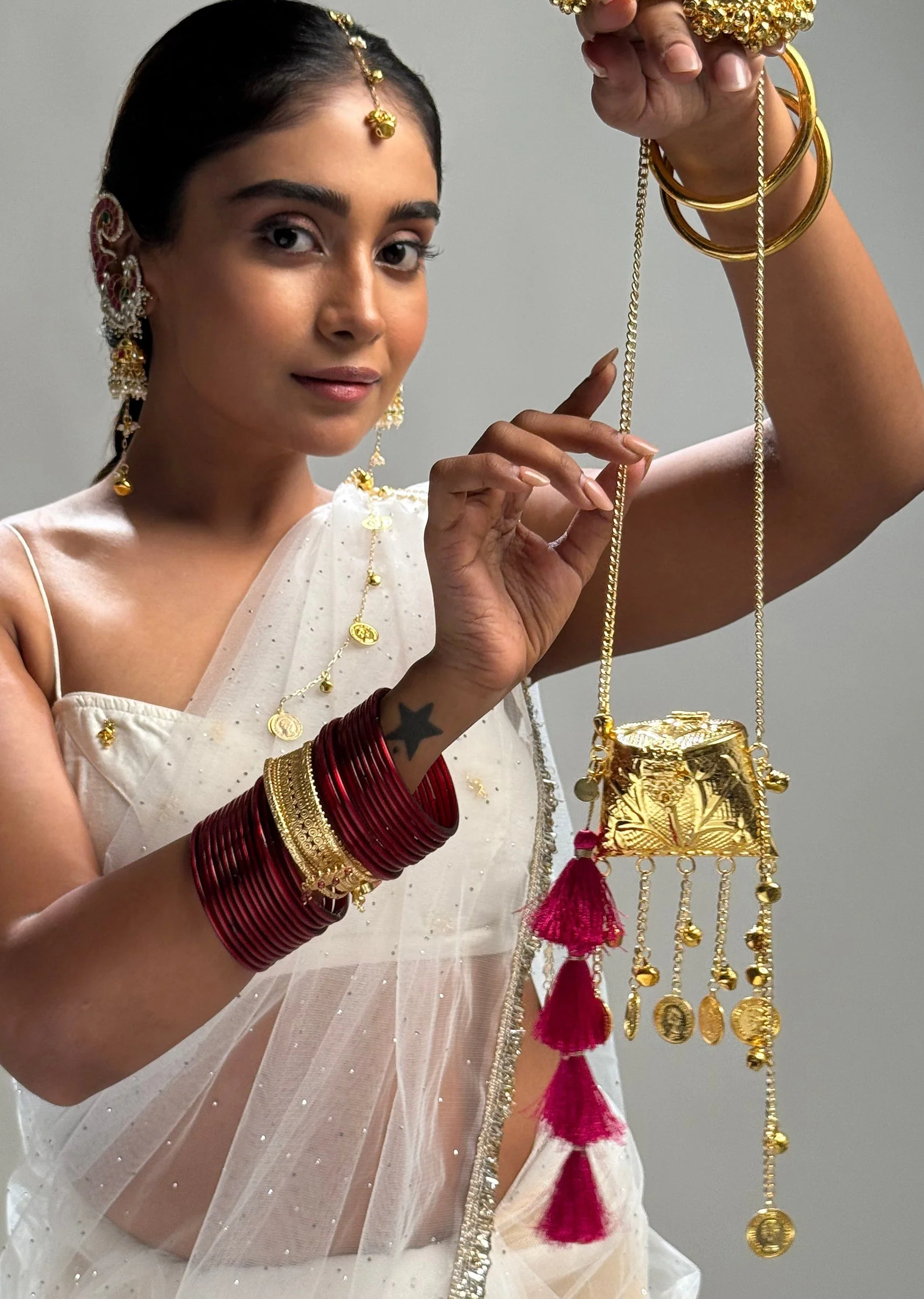 Mini Gold Potli Sling Bag
