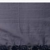 Dark Blue Organza Embroidered Saree With Unstitched Blouse