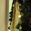 Gold Coin Tassel Jhola Bag