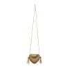 Gold Pearl Embellished Filigree Sling Bag