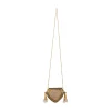 Gold Pearl Embellished Filigree Sling Bag