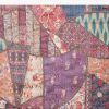 Blue Block Printed Motif Saree with Unstitched Blouse