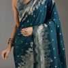 Royal Blue Dola Silk Woven Saree