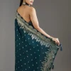Royal Blue Dola Silk Woven Saree