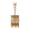 Gold Multi Bead Drop Hand Embroidered Potli Bucket Bag