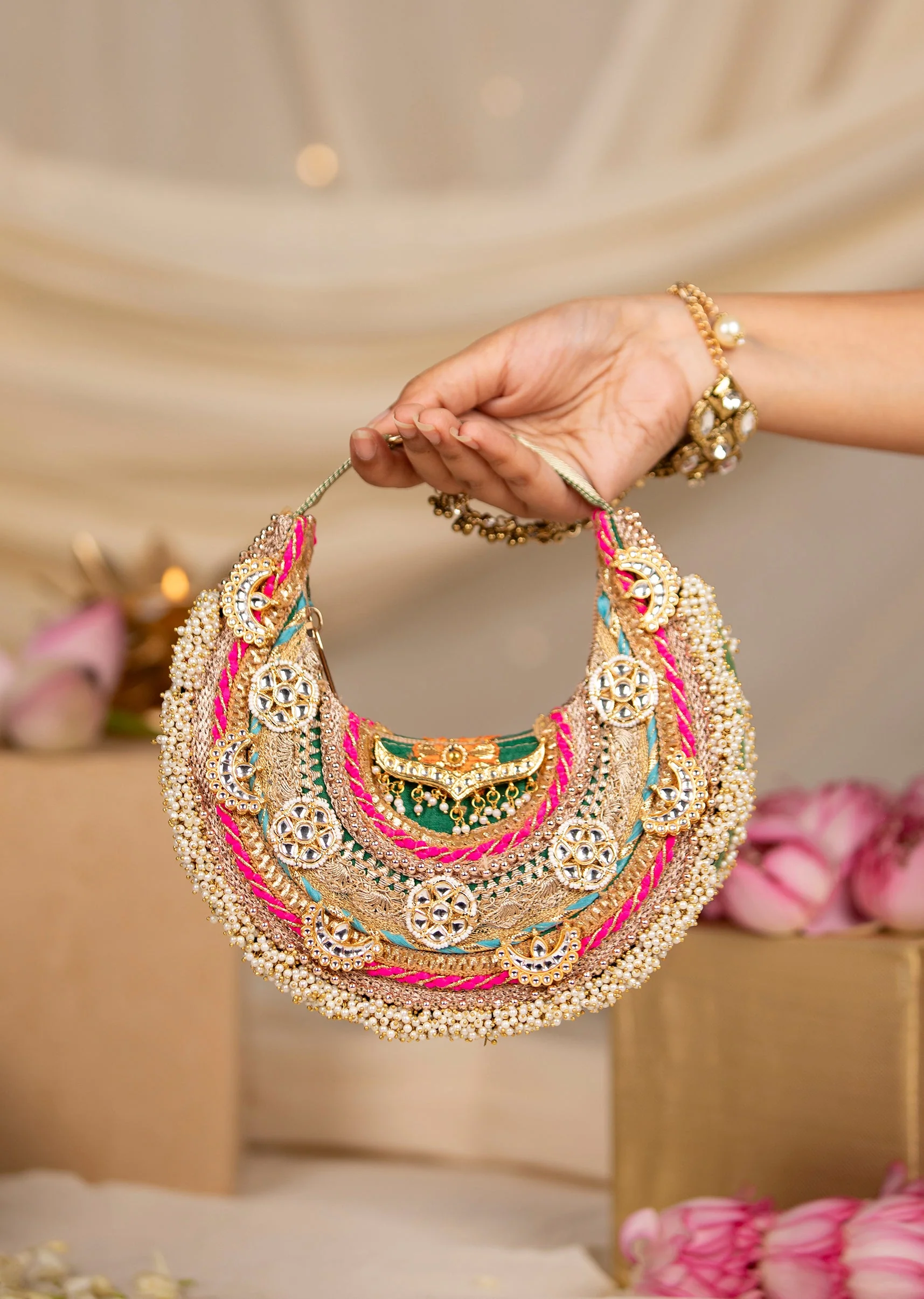 463-gold-zardozi-embroidered-bag-with-bead-tassels-1.webp Gold Zardozi Embroidered Bag with Bead Tassels