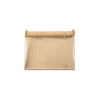 Peach Zari and Kundan Embellished Flap Bag