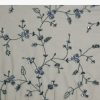 Midnight Blue Net Saree With Floral Jaal And Statement Embroidery