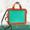 Handcrafted and hand embroidered leathers bag