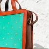 Handcrafted and hand embroidered leathers bag