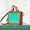 Handcrafted and hand embroidered leathers bag
